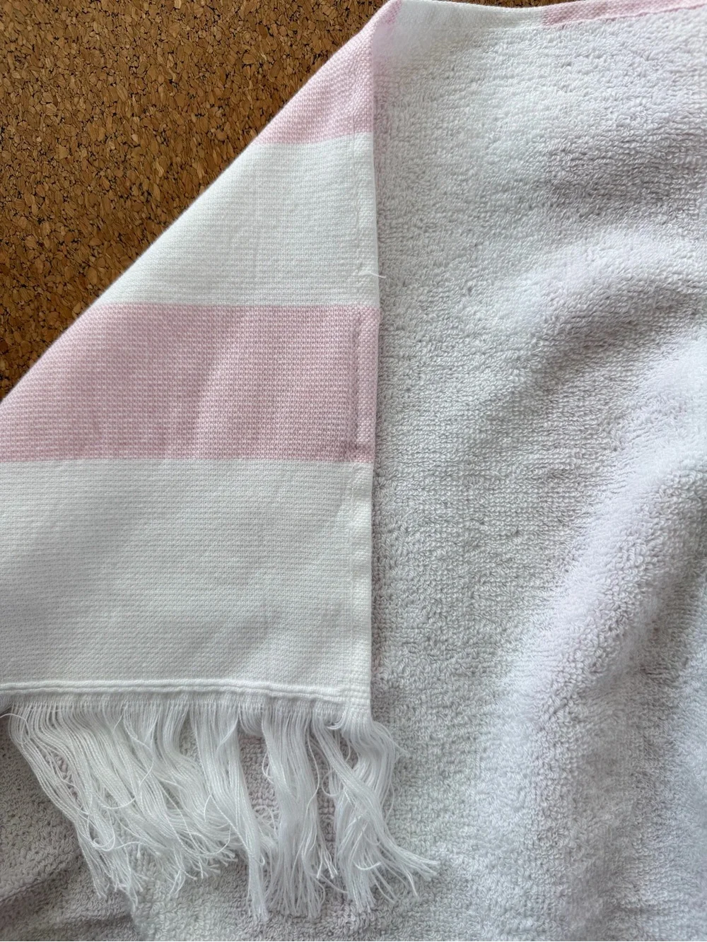 Weezie Packable‎ Beach Towel Pink Punch Stripe